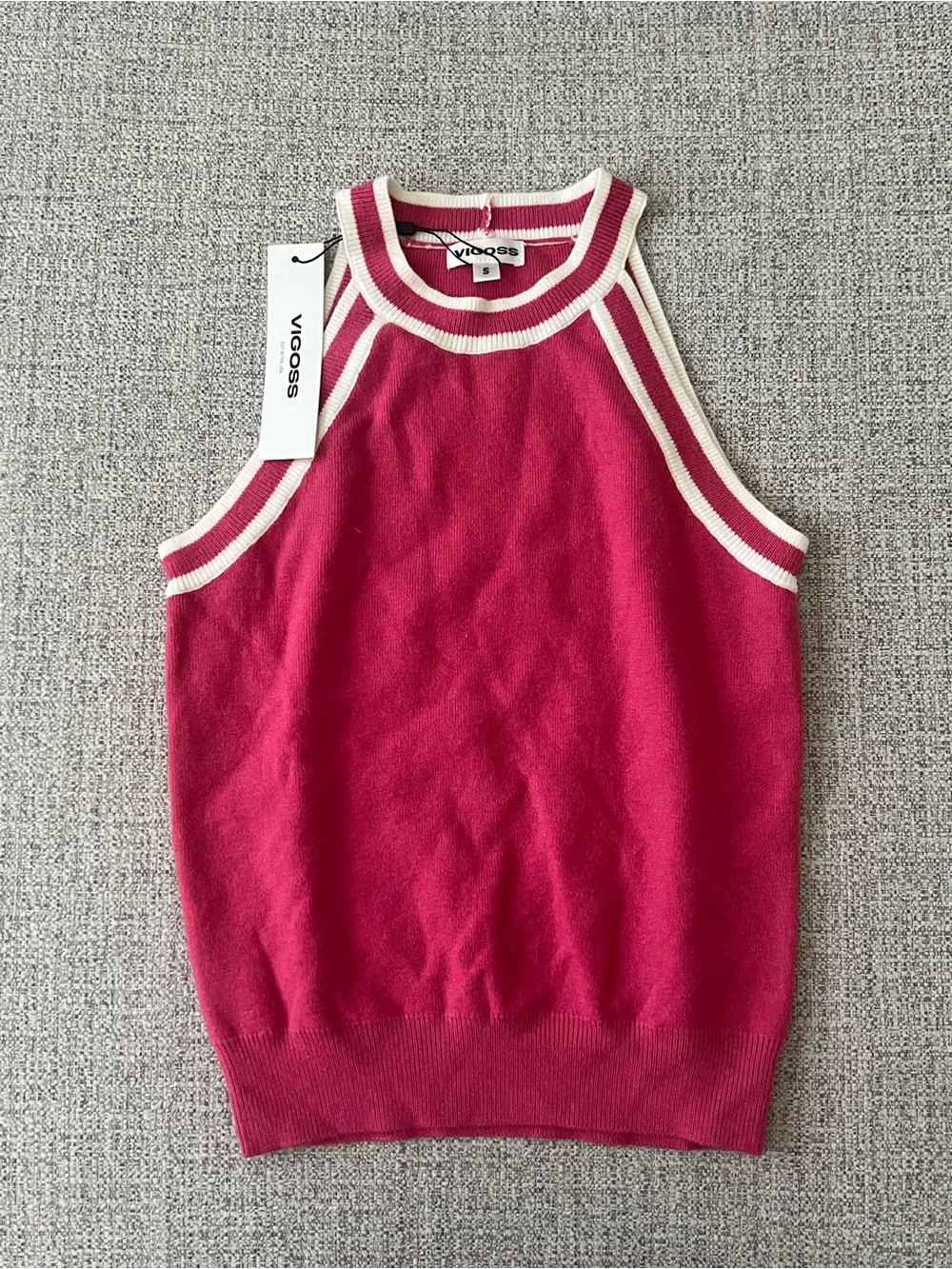 Vigoss High Neck Sweater Tank - S